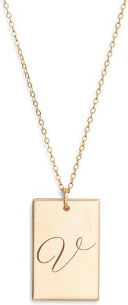 Set & Stones Stella Initial Pendant Necklace in Gold/v at Nordstrom