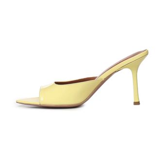 Giuliano Galiano Heeled Mules, female, Yellow, Size: 8 1/2 US Heeled Mules