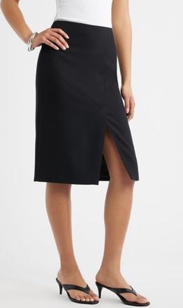 Open Edit Icon Pencil Skirt in Black at Nordstrom, Size Xx-Small
