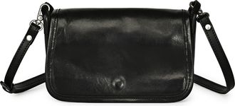 OLD TREND Pansy Genuine Leather Slim Everyday Mini Crossbody in Black at Nordstrom