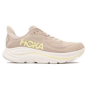 Hoka One One Hoka Clifton 10 Textile Mens Running Trainers - Raw Linen Stone - Size:UK 10.5