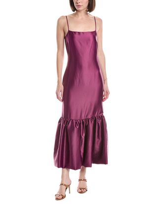 Caroline Constas Sydney Ruffle Hem Gown