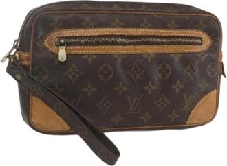 Louis Vuitton Pre-owned Clutches, female, Brown, Size: ONE SIZE Pre-owned Canvas Clutch
