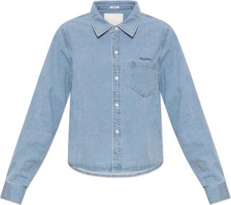 Mother Honor Roll Denim Shirt - Dames - Spijkeroverhemden - Blauw - M - Denim - Overhemden