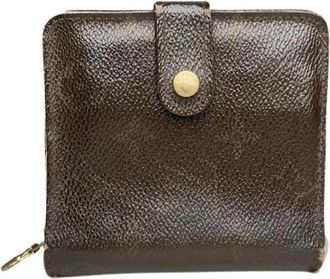 Louis Vuitton Pre-owned Lederen Portemonnee - Dames - Vintage Accessoires - Bruin - ONE Size - Leer - Vintage