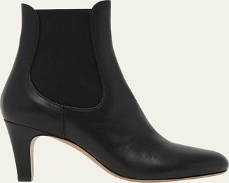Ferragamo 70mm Tenny Leather Ankle Boots