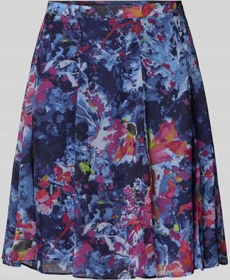 Lauren Ralph Lauren Minirock in A-Linie Modell SHASLEY in Bleu Melange, Größe 38