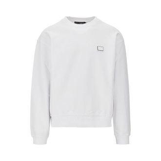 Dolce & Gabbana Logo plate crewneck sweatshirt Man 48