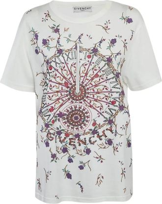 Givenchy T-shirt met bloemenprint - Geel