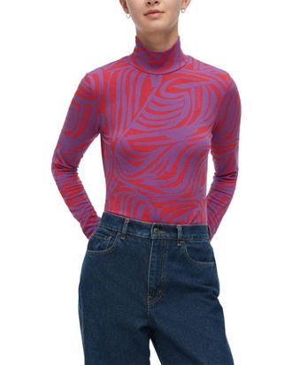 Marimekko Jakala Jokuraita Logo Turtleneck Shirt