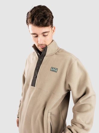 Dravus Echo Half-Zip Felpa in Pile marrone