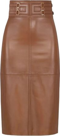 Elisabetta Franchi Leather Skirt