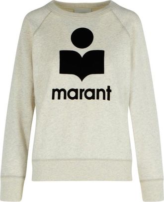 Isabel Marant Millyny Ecru Cotton Blend Sweatshirt