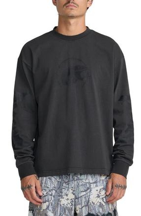 Rvca x Tapout Long Sleeve Heavyweight Cotton Jersey Graphic T-Shirt in Black at Nordstrom, Size Xx-Large