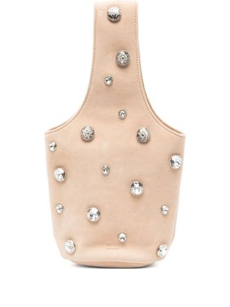 Khaite small Livia bucket bag - women - Calf Leather/Metal - One Size - Neutrals