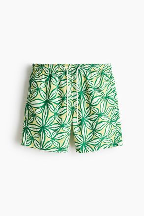 H&M Patterned swim shorts - Gr&uuml;n/Gemustert
