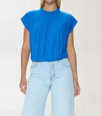 Pistola Denim Millie Bubble Hem Tee In Dusk