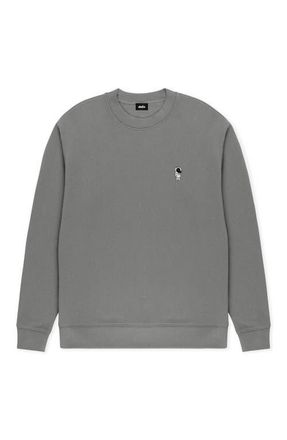 Dalix Astronaut Relaxed Midweight Fleece Crewneck Sweatshirt in Shadow at Nordstrom, Size Xx-Large