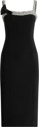 Jenny Packham Abito midi Lucy con cristalli - Nero