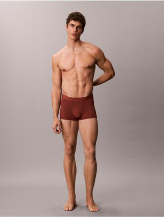 Calvin Klein Mens Ultra Soft Modal Trunk - Red - XL