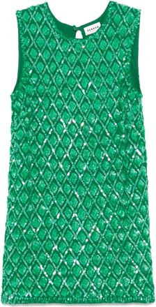 P.A.R.O.S.H. sequin-embellished mini dress - Green