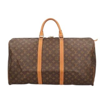 Louis Vuitton Pre-owned Keepall 55 Weekendtas - Dames - Pre-owned - Bruin - Maat: ONE Size Zijde