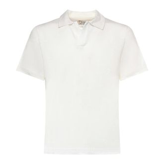 MC2 Saint Barth Polo Shirts, male, White, Size: 2XL Jersey Linen Polo