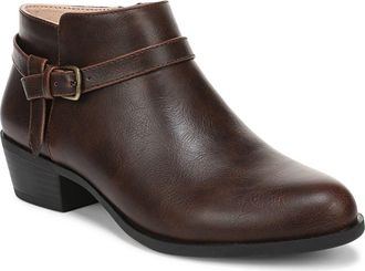 Life Stride Ada Faux Leather Ankle Bootie in Brown at Nordstrom, Size 7.5