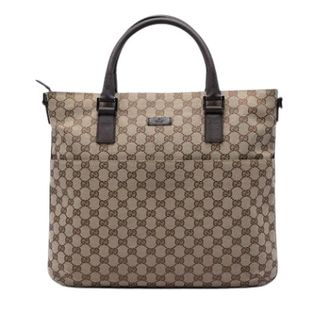 Gucci Vintage, unisex, Beige, ONE Size, Pre-owned Canvas Satchel