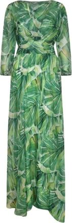 La Petite Robe Di Chiara Boni Kleedjes, Dames, Groen, XL, Flowing Dress