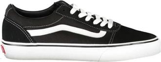 Vans Zwarte Polyester Low Top Sneakers - Heren - Sneakers - Zwart - 38 EU - Polyester - Schoenen
