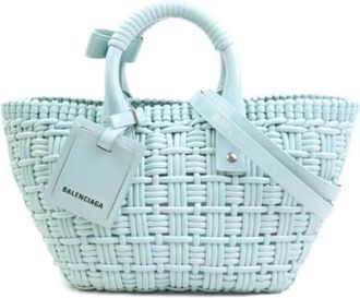 Balenciaga Pre-owned Tote Bags, female, Blue, Size: ONE SIZE Pre-owned Vintage Tote Bag