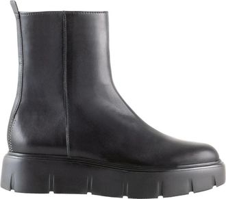 H&ouml;gl Zwarte Enkellaarsjes voor Dames - Dames - Enkellaarsjes - Zwart - 36 EU - Leer - Schoenen
