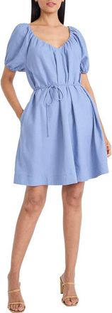 Maggy London Self Belt Trapeze Minidress in Infinity at Nordstrom Rack, Size X-Small