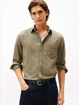 Tommy Hilfiger Regular Fit Brushed Flannel Shirt