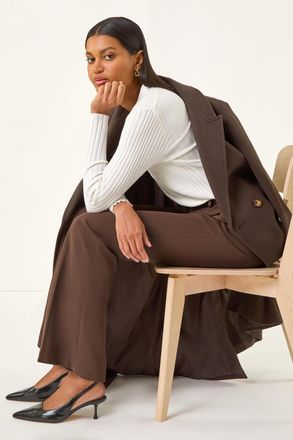 Roman Bootcut Leg Stretch Trousers