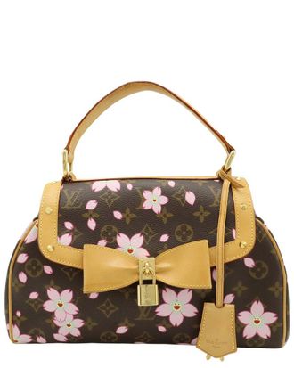 Louis Vuitton Brown Monogram Canvas Cherry Blossom Sac Retro Pm (Authentic Pre-Loved)