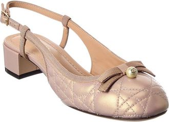 Dior Ballet Quilted Leather Slingback Pump