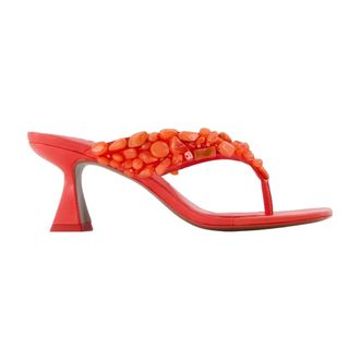 Cult Gaia Heeled Mules, female, Red, Size: 11 US Abi Pumps