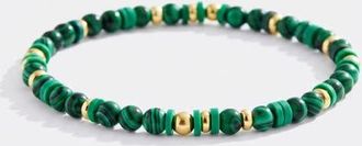 Mint & Lily Stacking Birthstone Beaded Bracelet in May Emerald at Nordstrom, Size 6.5
