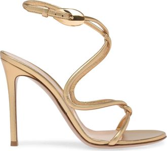Gianvito Rossi Jungle Mamba Sandals in Metallic Gold at Nordstrom, Size 41.5