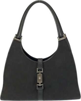 Gucci Borsa a mano Pre-owned Jackie Jumbo in tela GG e pelle - - Pre-owned - Donna - Nero - ONE SIZE