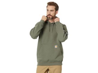 Carhartt Work in Progress Loose Fit Midweight Logo Sleeve Graphic Sweatshirt Mens Sweatshirt Dusty Olive : XL (Reg)