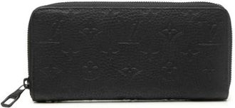 Louis Vuitton Pre-owned Wallets, female, Black, Size: ONE SIZE Pre-owned Monogram Empreinte Zip Around Wallet