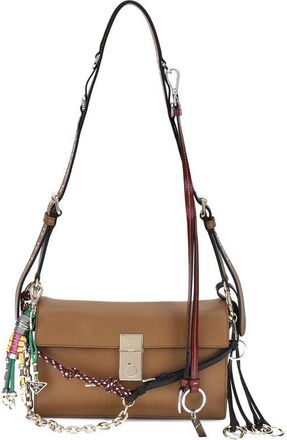 Prada Bruine Kalfskleren Bos Taurus Schoudertas