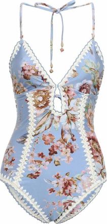 Zimmermann Awaken Crochet 1 Pc Keyhole Swimwear