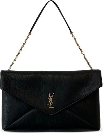 Saint Laurent Kleine Cassandra schoudertas met logo-plakkaat - Zwart