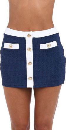 L'agence Coco Colorblock High Waist Cover-Up Skirt in Marine at Nordstrom Rack, Size X-Large