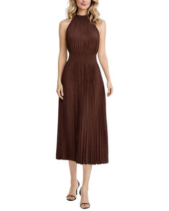 Marina Rossini Pleated Midi Dress