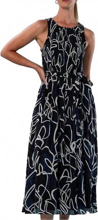 Nic+Zoe Womens Midnight Muse Chiffon Dress In Black Multi